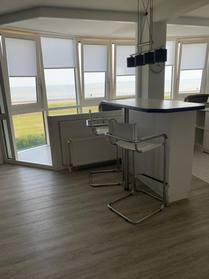 ヴィルヘルムスハーフェンFewo Mit Meerblick - Direktzugang Zur Nordseeアパートメント エクステリア 写真